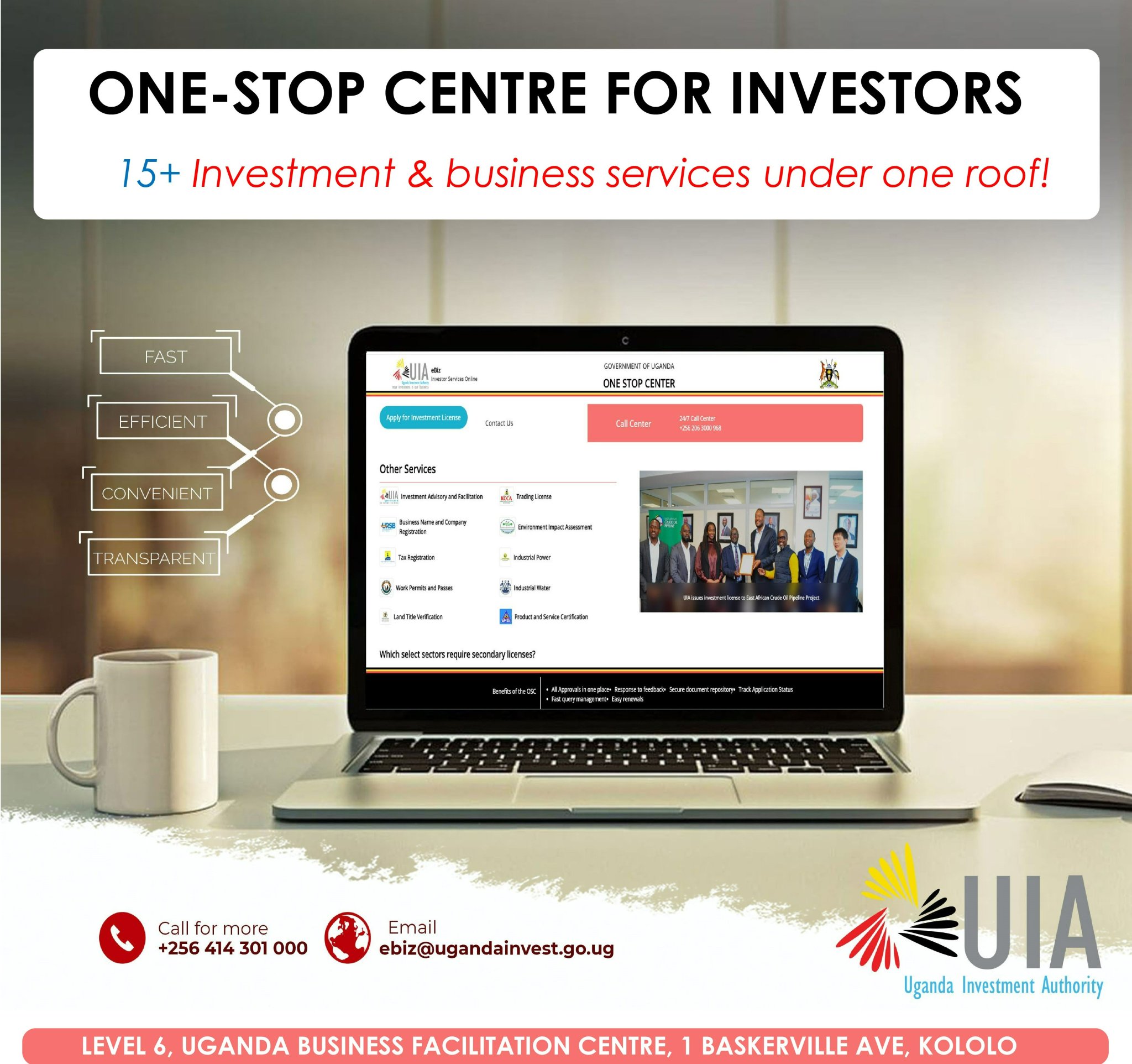 Uganda Investment Authority on Twitter "ugandainvest is OneStop