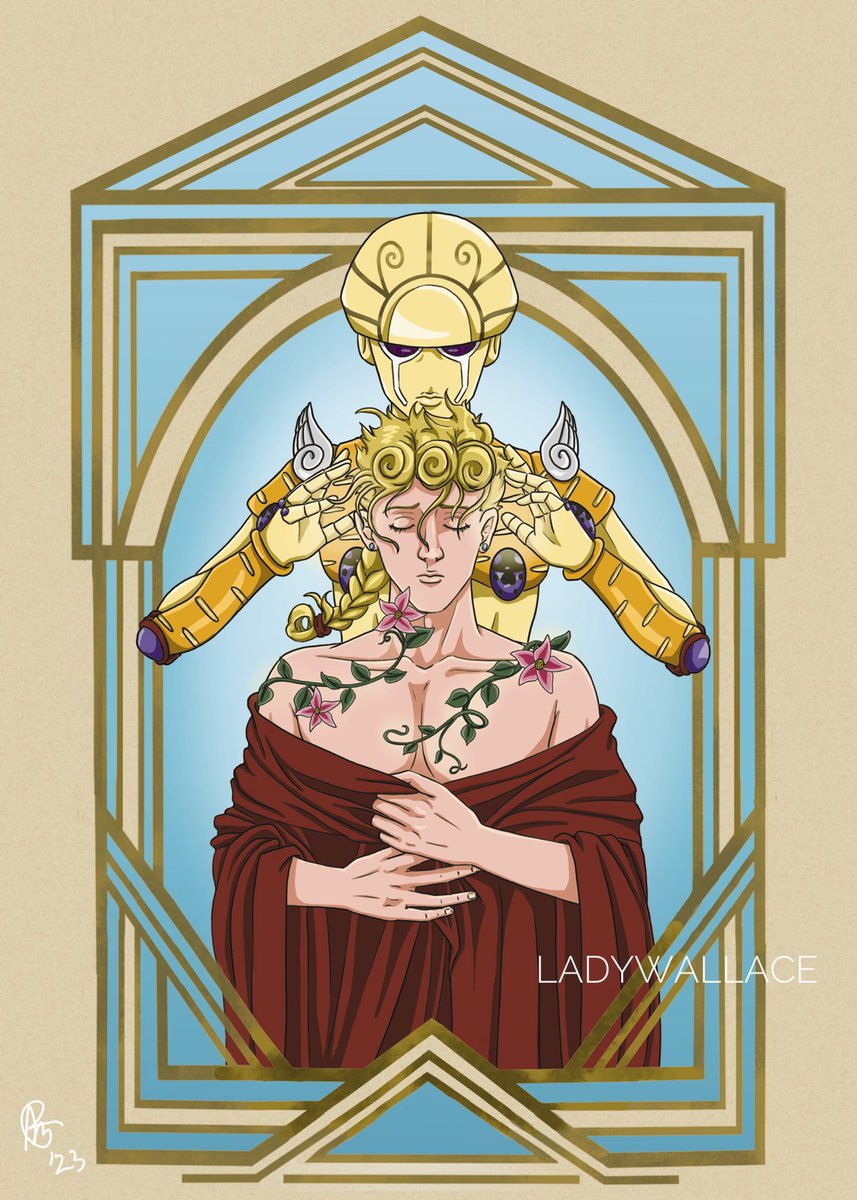 New art series! There will also be a variant of this piece as one of the sticker designs in the merch packs for the story collection I’m doing so keep an eye out 😊 #JoJosBizarreAdventure #giornogiovanna #jjbafanart #jjbapart5