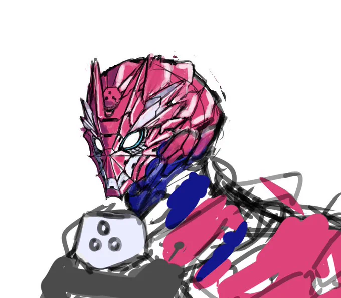 スパイダーバースを見て描いてるオリジナルスパイダーマンの絵