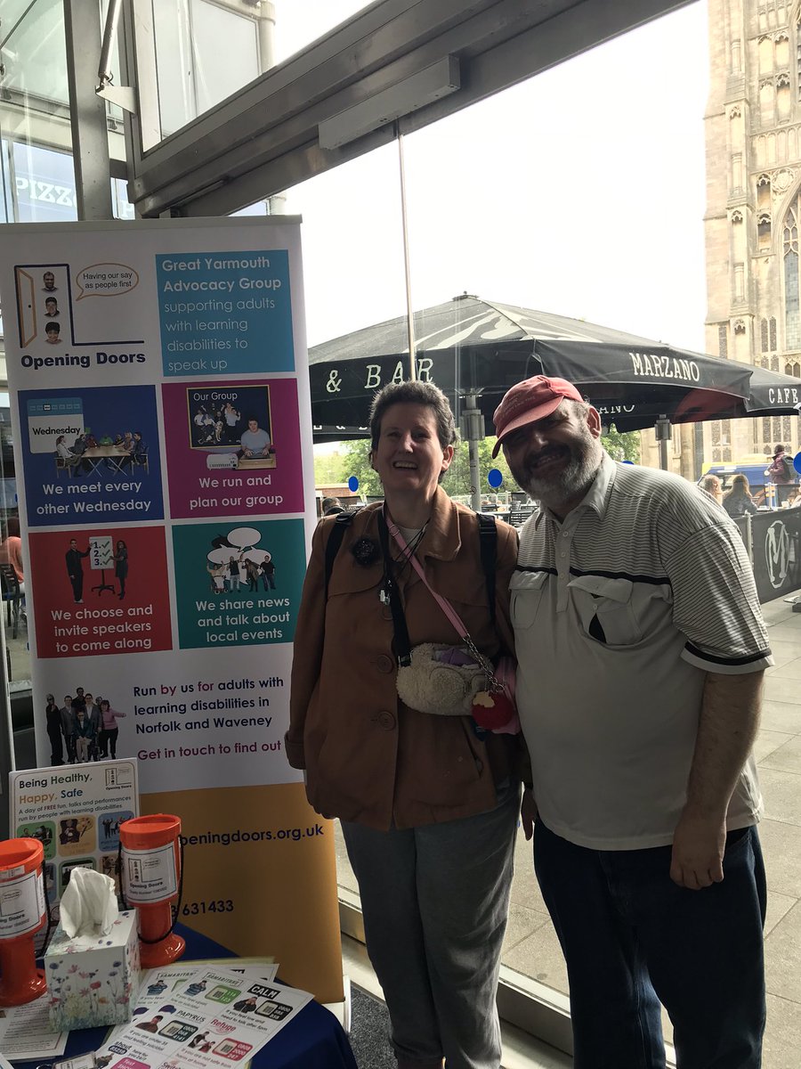 Such a fantastic turn out - Mark and Amanda are here to tell you all about opening doors and the great work we achieve together- nothing about us without us #HealthyHappySafe