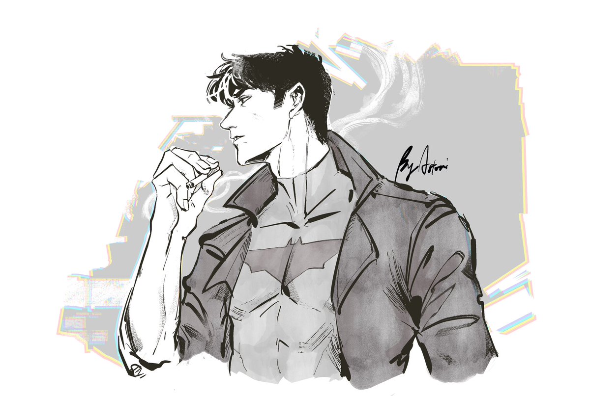 #jasontodd #RedHood 
doodle 之后几天想画里昂……金毛大狗谁不喜欢