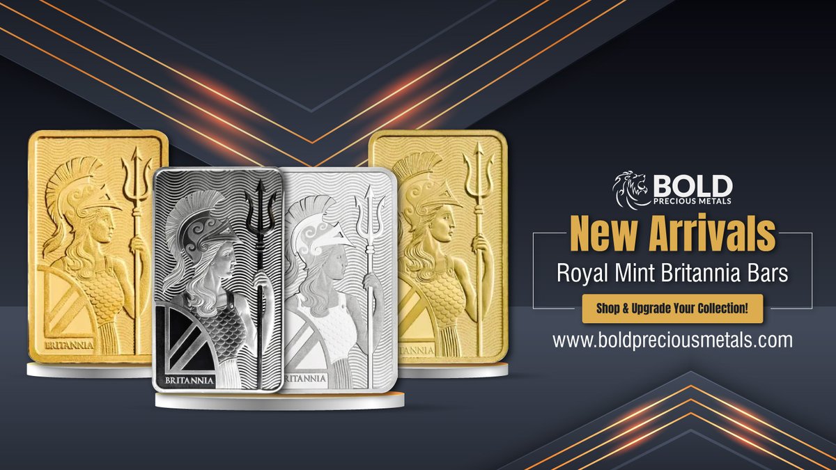 Add a touch of regal charm to your portfolio with the British Royal Mint Gold & Silver Bars. Shop at Bold Precious Metals and get free shipping!!

boldpreciousmetals.com

boldpreciousmetals.com/sale/the-briti…

#BritishRoyalMint #GoldBar #SilverBar #BoldPreciousMetals  #InvestInGold #tweetme