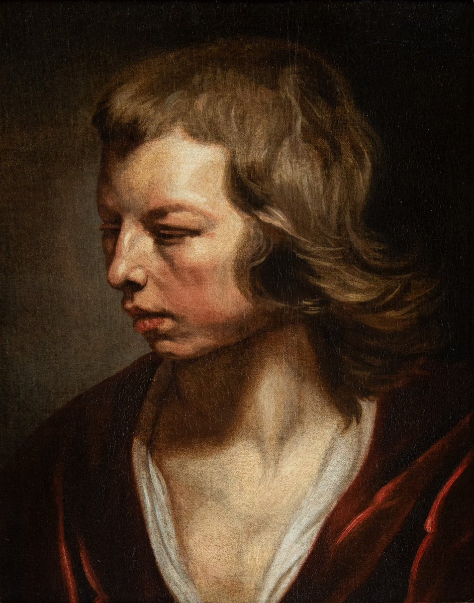 Michaelina Wautier - Head of a Boy
#newacquisition

This striking image of a boy joins the collection of Bijl-Van Urk Masterpaintings. It measures 29.5 x 23.5 cm and is painted on canvas.