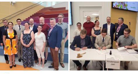 Sastamalan kaupunki ja yrittäjäyhdistykset solmivat elinvoimalupauksen, jolla yhdessä edistämme yrittäjäystävällistä ilmapiiriä ja vahvistamme kaupungin elinvoimaisuutta yritysten toimintaedellytyksiä parantamalla. Yhteistyöllä onnistumme!
#sastamala #yrittäjät #yhteistyö