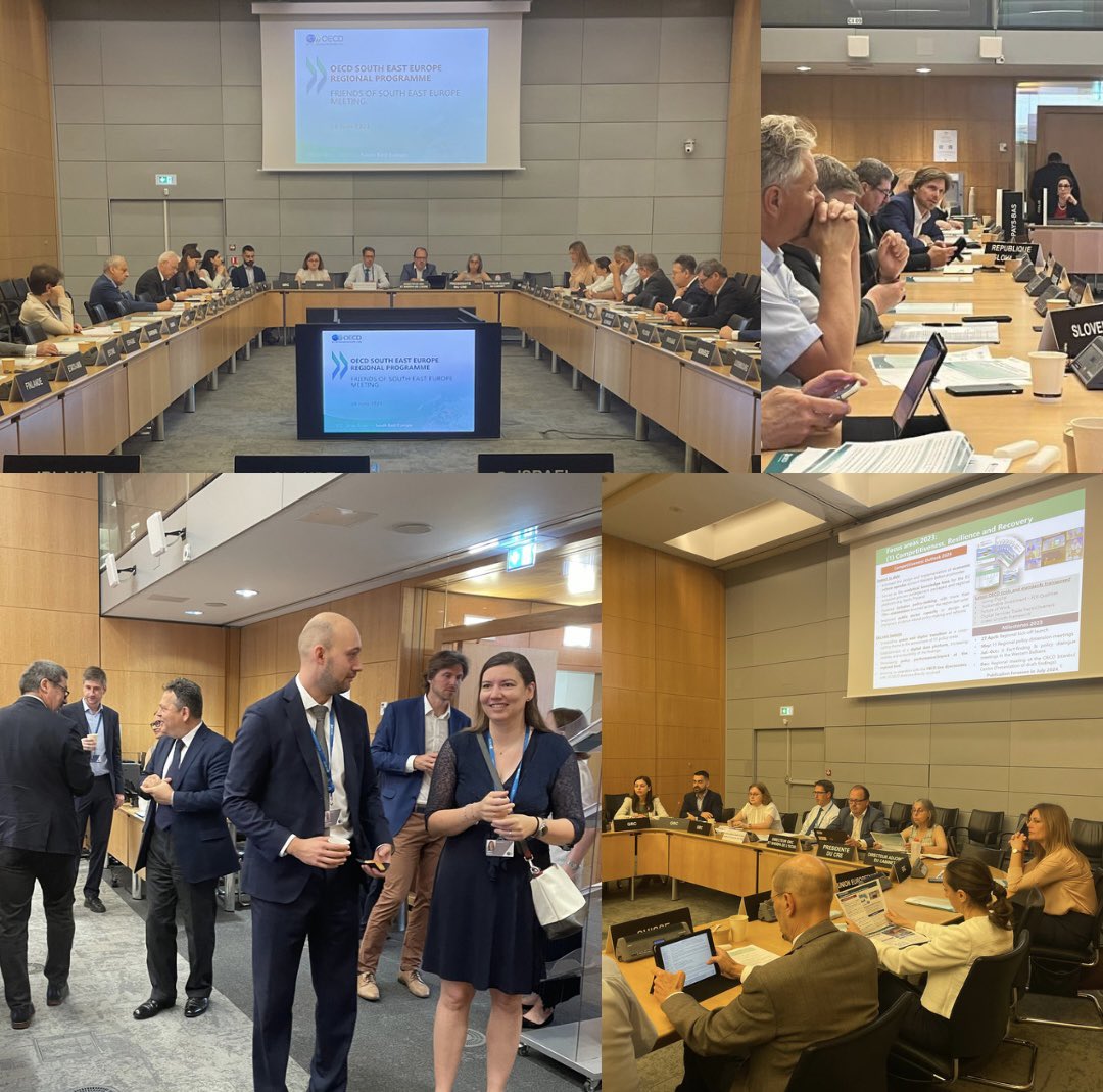 Great pleasure to reconvene with the Friends of SEE. The meeting was the occasion to:

🟢present our 2023 activities, incl. on #greentransition & competitiveness 
🟢align our work with the priorities of our members 
🟢reaffirm our commitment to supporting #EU & #OECD accession