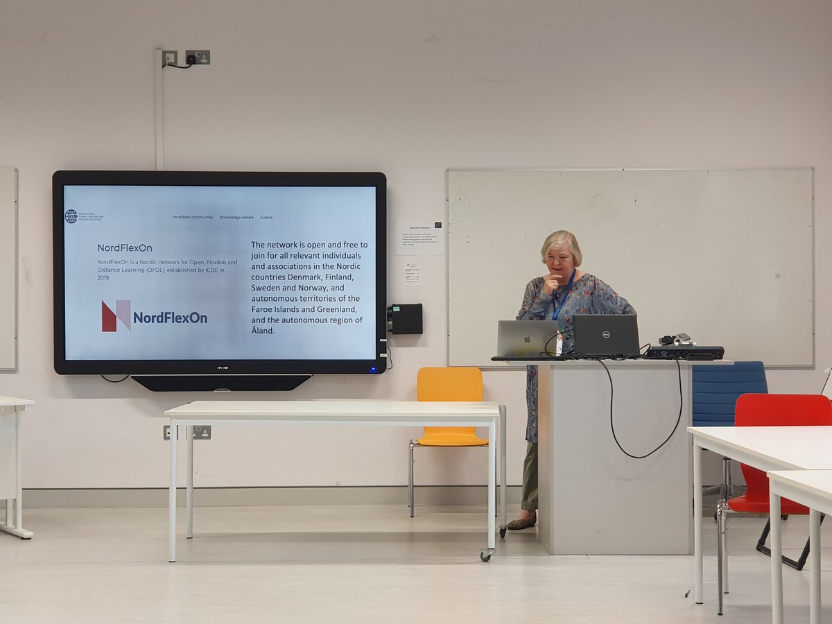 The NordFlexOn network for nordic collaboration in open, flexible and distance education initiated by <a href="/icde_org/">ICDE International Council for Open & Distance Ed.</a> presented by Solveig Jakobsdottir from Iceland #EDEN2023 <a href="/NADE_FuN/">FuN</a> <a href="/SVERDnytt/">SVERD</a>