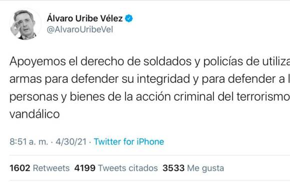 Cuando uribe dió la orden de matar en las protestas contra el gobierno de Duque.

Resultado: la gente loca, salió a dispararle a los manifestantes en Cali medellín y otras ciudades.

Lucas villa murio 11 días después de esto.