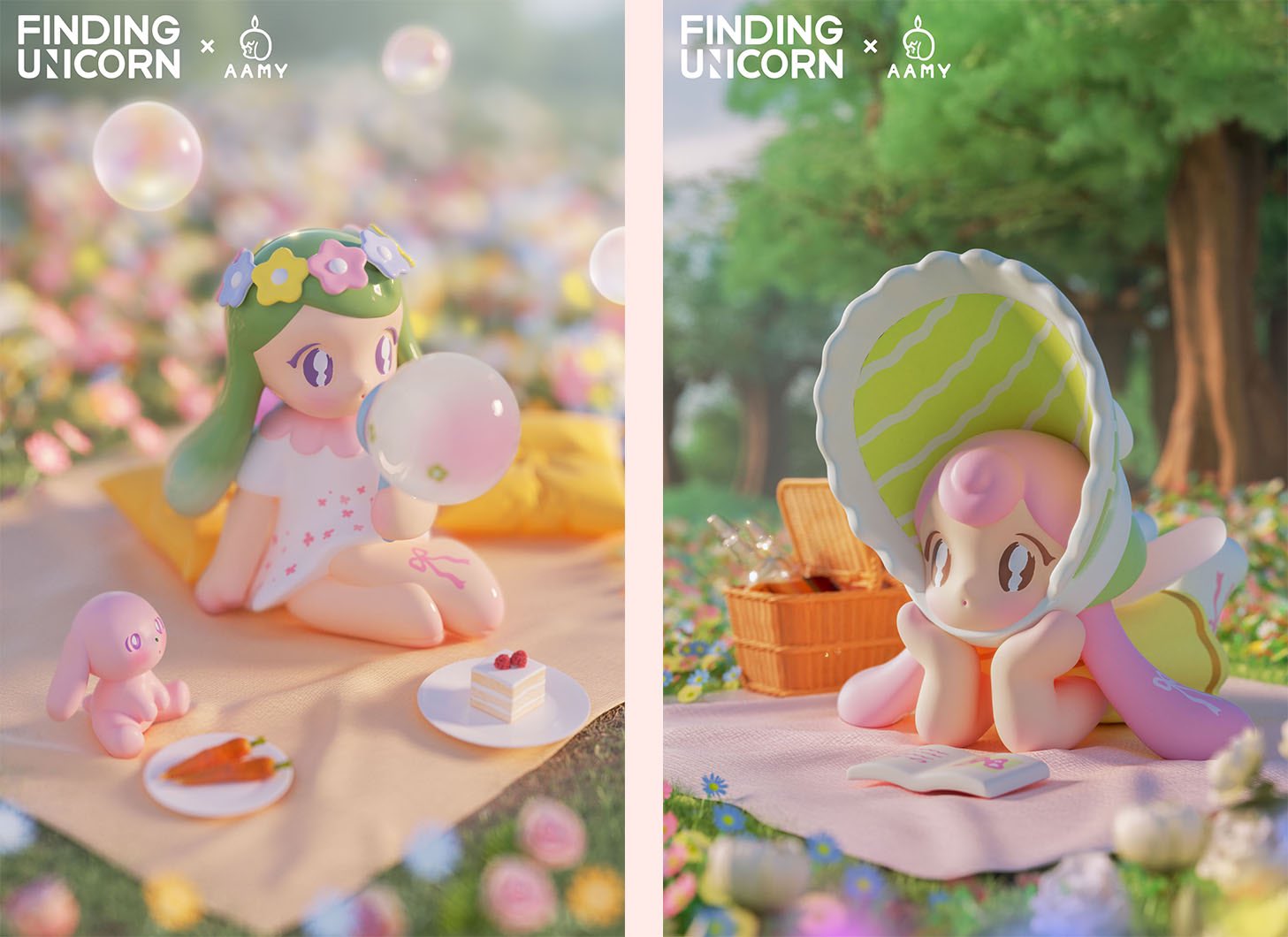 新品未開封AAMYフィギュアPicnic with Butterfly ア〜ミ