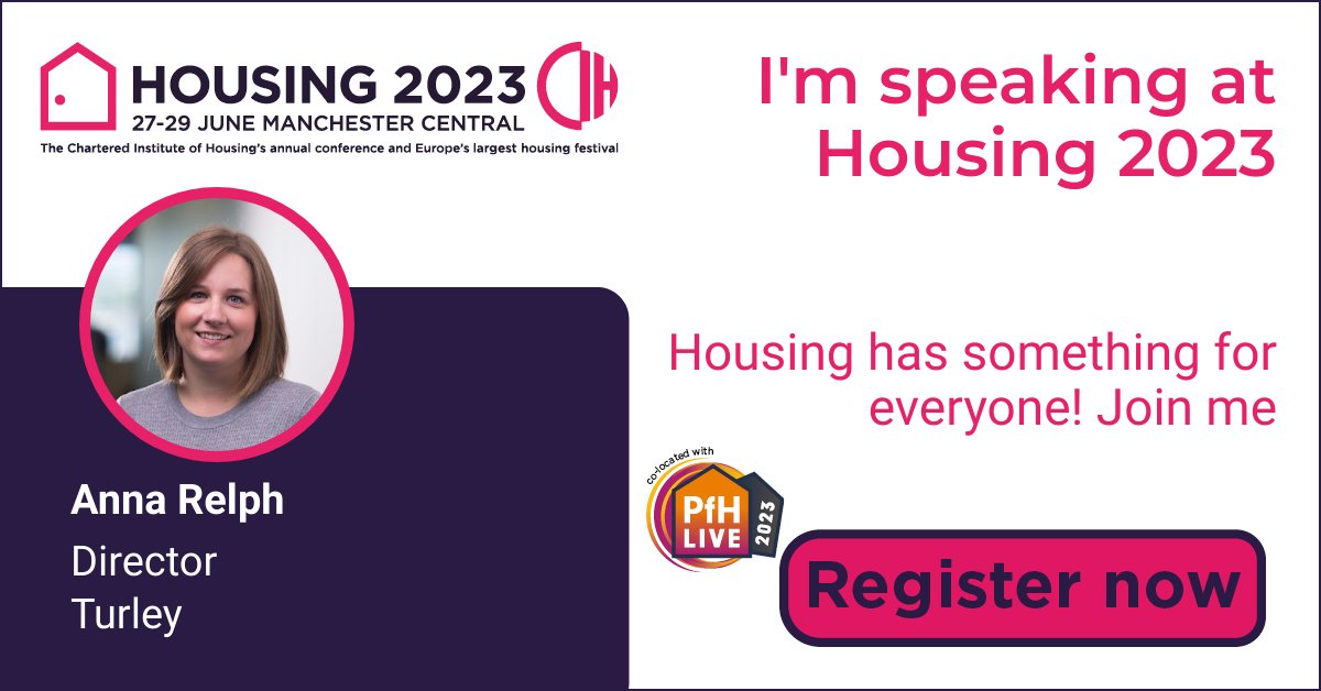Director, <a href="/AnnaRelph/">Anna Relph</a> is looking forward to joining the <a href="/Housing_event/">Housing</a> 2023 “Creating a housing market that works for all” panel on 29 June. Find out more and secure your ticket: invt.io/1lxbzbc5f7r #Housing2023