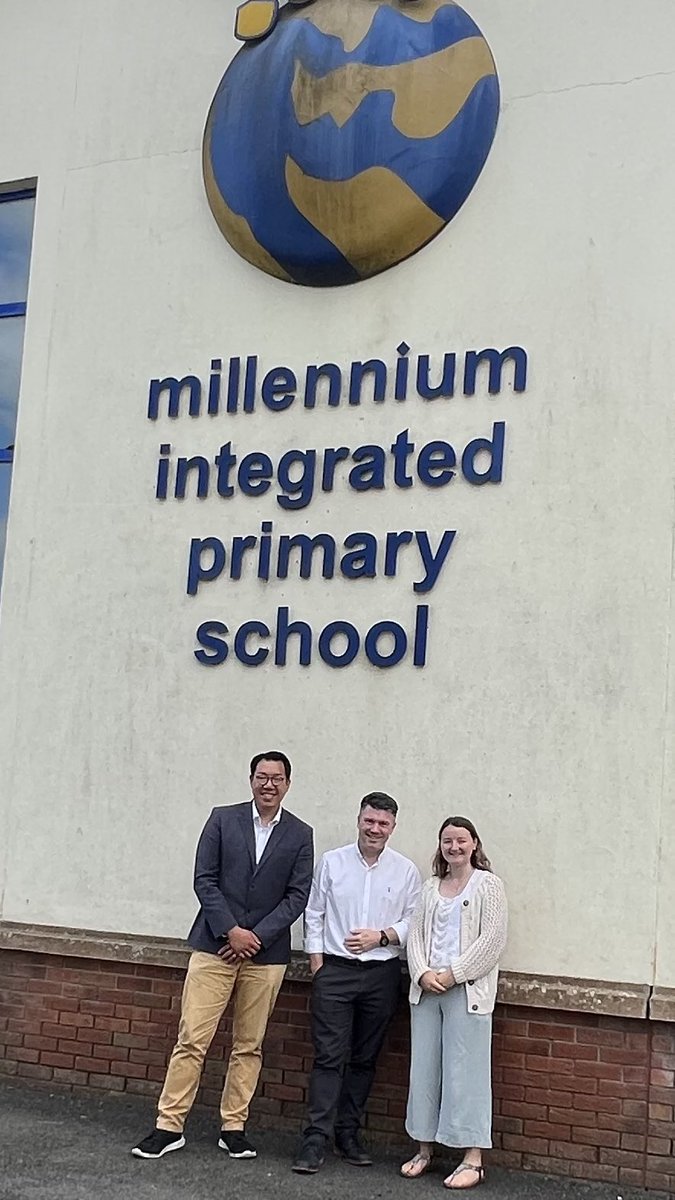 Thank you to @cllrDavidLeeAP and Tierna Kelly for their support today in discussing our DP to increase access to integrated education.
Delighted to also share our plans for the new build that has started on site!