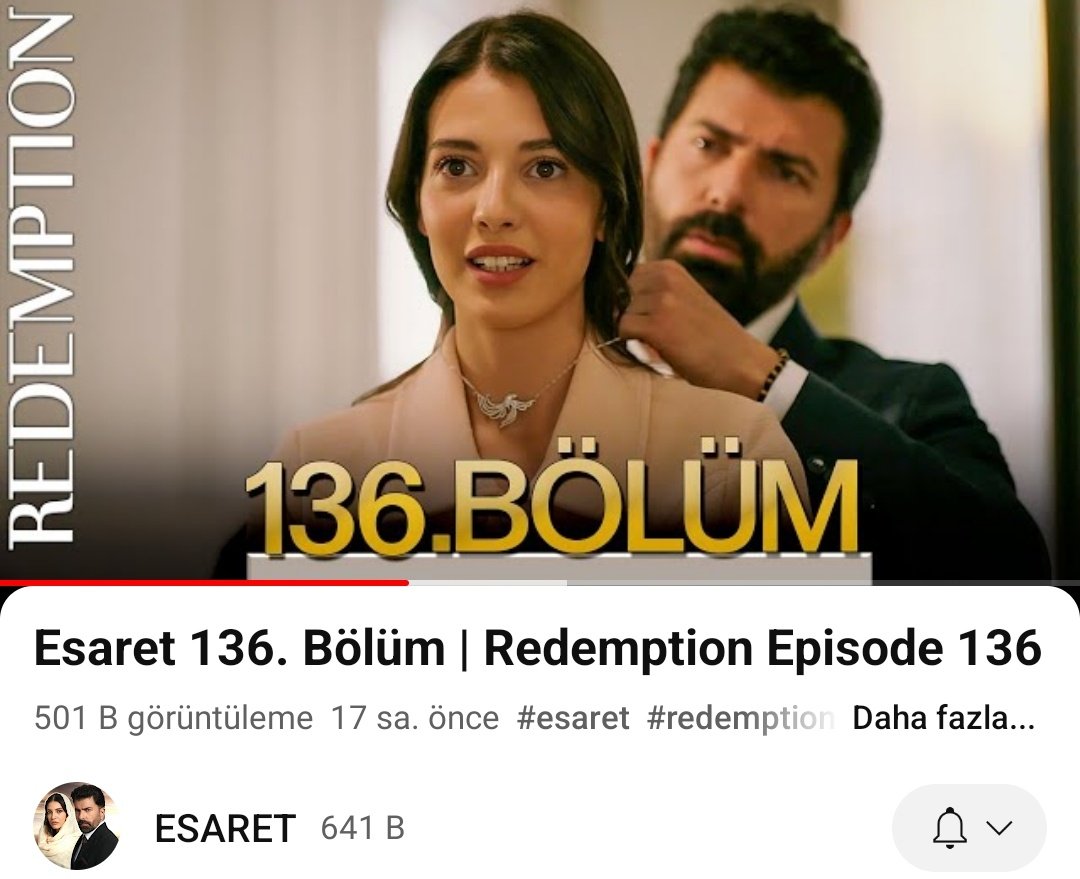 24 saat dolmadan ve bir kaç YouTube sayfası olmasına rağmen son bölümün  501 bin izlenmesi #OrHir sahnelerinin guzelligindendir😍😍😍#Esaret