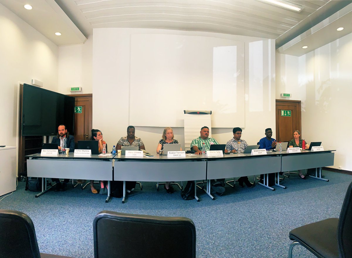 📢 Happening now! <a href="/cmdplatform/">Climate, Migration & Displacement Platform</a> &amp; @fes_fmcc HRC53 parallel event presenting the highlights of regional consultations that gathered nearly 100 participants to discuss issues related to #ClimateChange, #HumanMobility and #HumanRights

#ClimateMigrationVoices
