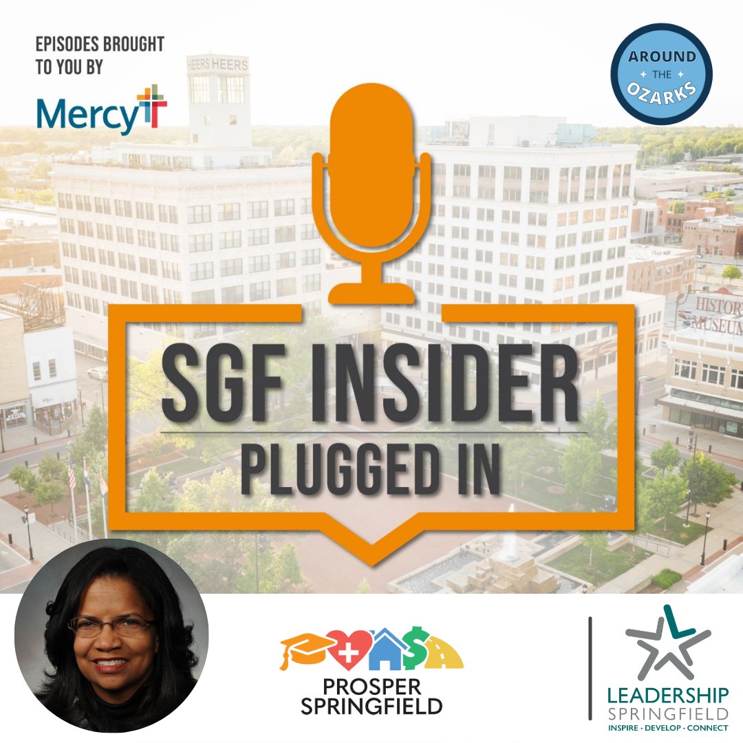 Leadership Springfield (@leadsgf) on Twitter photo Listen to our newest episode of "Plugged In" with Francine Pratt, Director of Prosper Springfield! You can find the SGF Insider podcast on @aroundozarks or wherever you get your podcasts.
Special thanks to <a href="/MercySGF/">Mercy Springfield</a> for sponsoring the LeadSGF "Plugged In" episodes. Listen to our newest episode of "Plugged In" with Francine Pratt, Director of Prosper Springfield! You can find the SGF Insider podcast on @aroundozarks or wherever you get your podcasts.
Special thanks to <a href="/MercySGF/">Mercy Springfield</a> for sponsoring the LeadSGF "Plugged In" episodes.