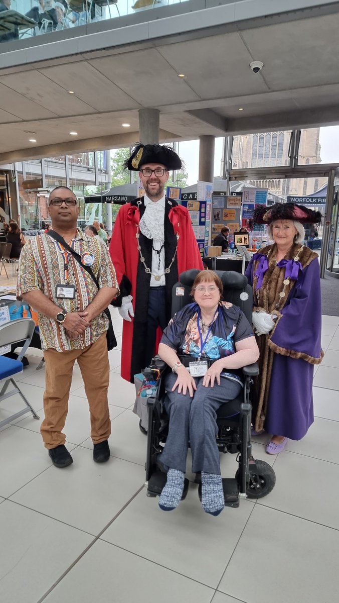 TheSheriffHat's tweet image. @OpeningDoorsLD thank you so much for inviting @LMNorwich and I to your amazing event @TheForumNorwich - so much to see and do  we hope you continue to go from strength to strength - have a fabulous afternoon. #HealthyHappySafe