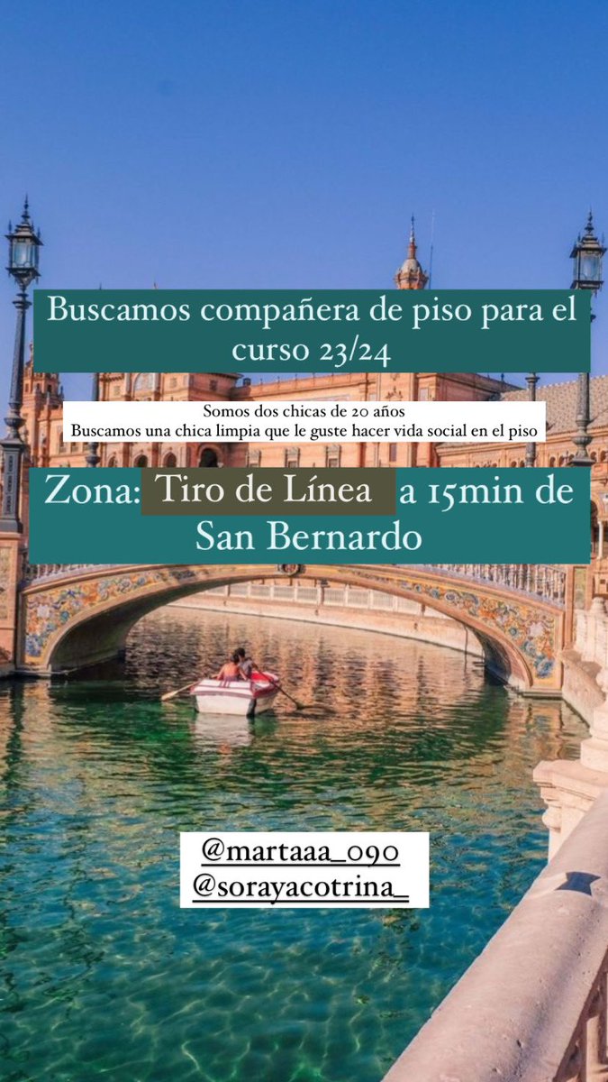 Se agradece difusión‼️‼️‼️ 
#Estudiantes #compañerodepiso #habitacionsevilla