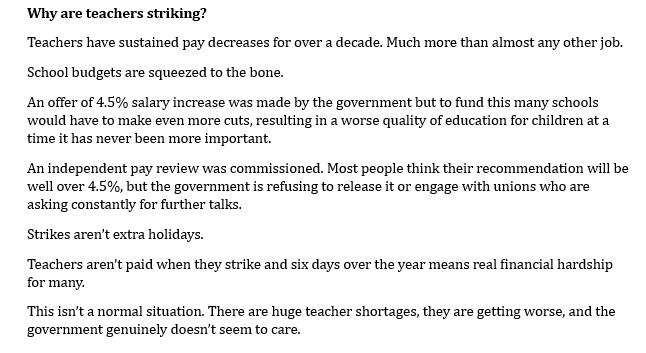 bennewmark's tweet photo. I've written this with the help of others to quickly explain school strikes to people who might not understand.  Feel free to use if you want. It's an image so you can just save it if useful. https://t.co/xYCbQHd4le