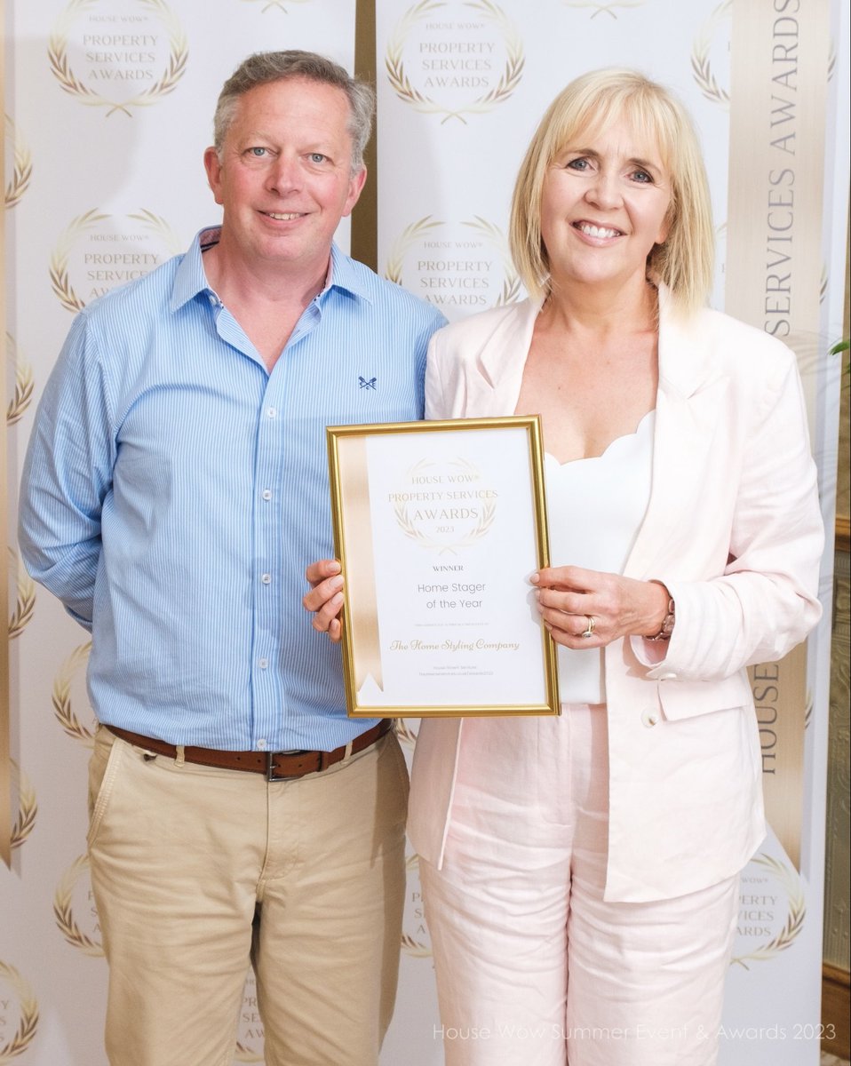 DeniseHomeStyle's tweet image. So delighted to have been awarded Home Stager of the Year at the @housewow_uk Property Services Awards 2023
Thank you to everyone who voted for us.