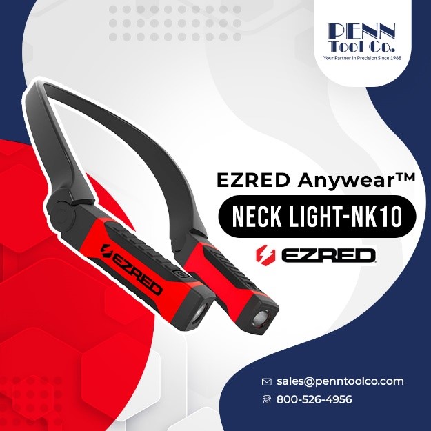 penntoolco's tweet image. Light up your workspace with the EZRED Anywear Neck Light NK10.
.
Buy Now: penntoolco.com/ezred-anywear-…
.
#HandsFreeIllumination #ConvenientLighting #WorkspaceLighting #VersatileTool