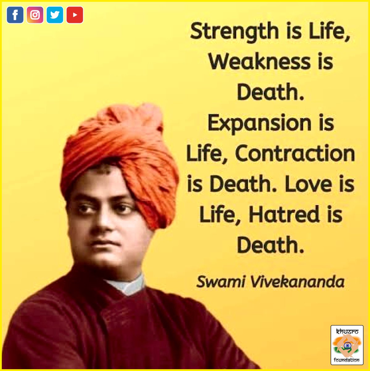 @vifindia #UnityInDiversity #HumanityFirst  #SwamiVivekananda #qouteofunity @ignca_delhi @ArtofLiving @swamiviveka @SVYKKCH @SwamiVi00980876 @swamivivekanna1 @savitha_rao @DrHafeezPasha @msoofindia @IndoIslamicHC @shujaatQuadri