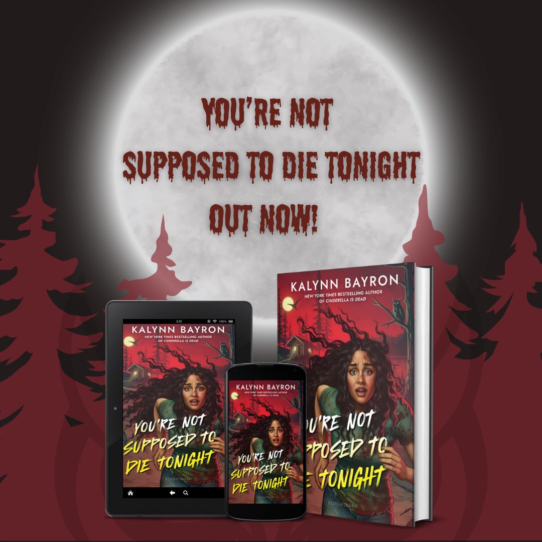 And just like that, my 6th novel, my ode to slasher films of the 80’s and 90’s, is out in the world! YOU’RE NOT SUPPOSED TO DIE TONIGHT is out now! 🔪🩸🏕️🦉 At Camp Mirror Lake terror is the name of the game, but can you survive the night? Get it here: linktr.ee/KalynnBayron