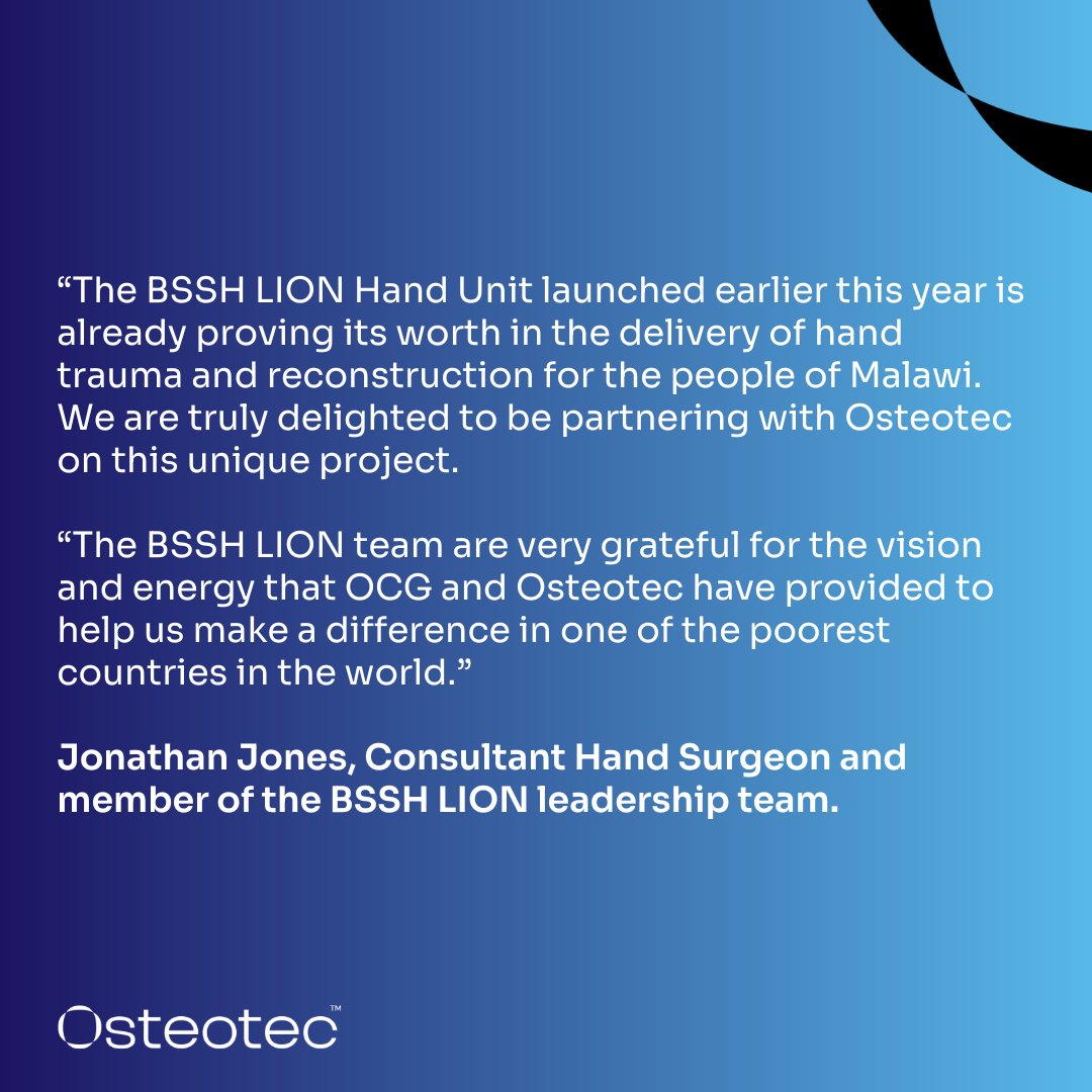 Osteotec's tweet photo. 🌟 Exciting Announcement!🌟

We're thrilled to share that @Osteotec and @OrthoCG (OCG) have renewed our charity partnership with the @BSSHand (BSSH) for another year! 🤝 https://t.co/QtT8sFMYZU