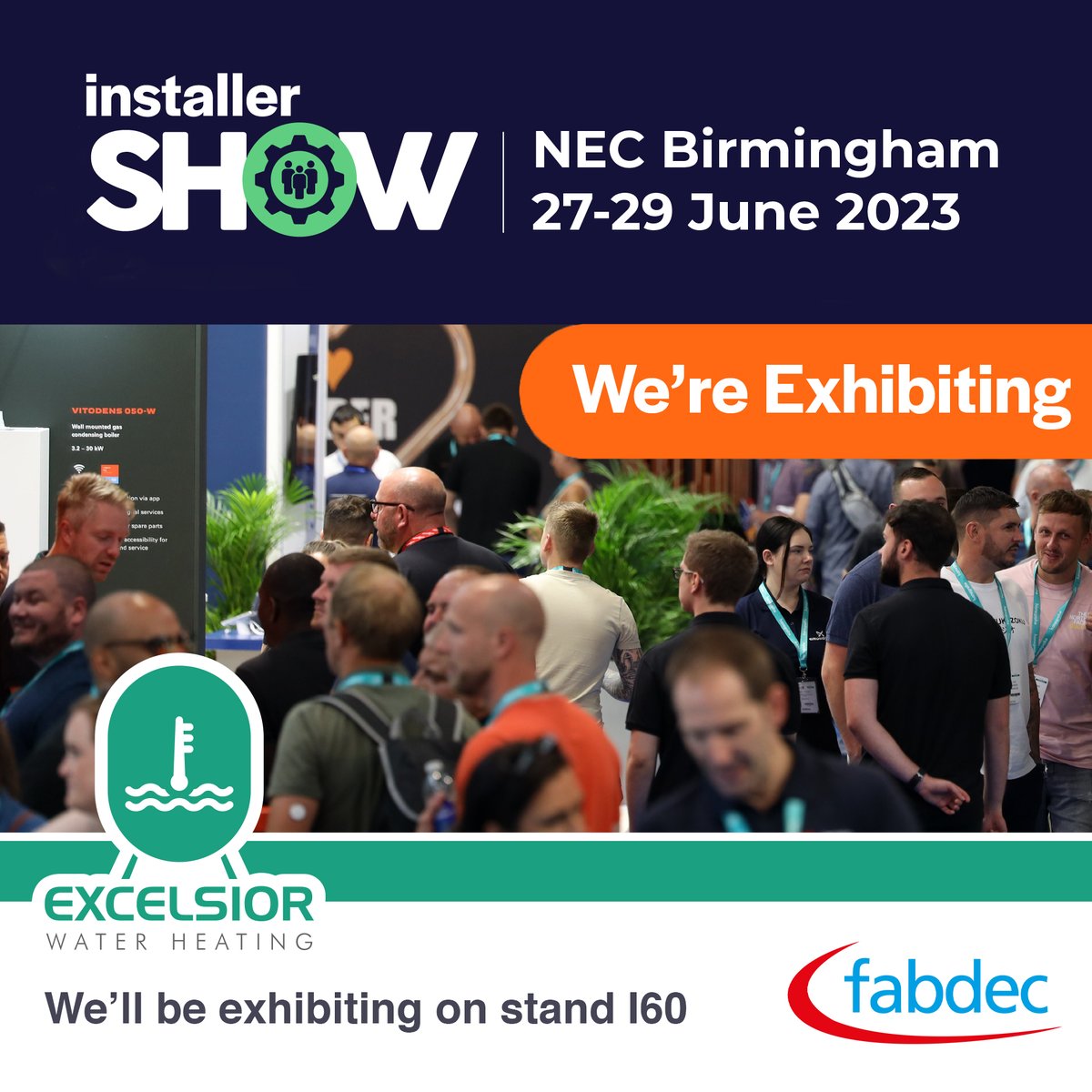 We will be exhibiting at @Installer_Show  2023 with our brand @Excelsiorwater running our stall. 

Be sure to come along and see us from the 27th until the 29th of June at the NEC, Birmingham, stand number I60.

Don't miss out!

fabdec.com/en/installersh…

#tradeshow