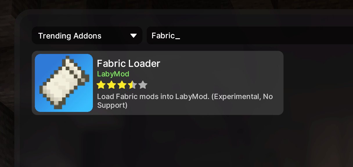 LabyMod on X: We have now also released a Fabric Loader Addon! This allows  you to use Fabric mods together with LabyMod 4. To view and configure the  mods, you can use