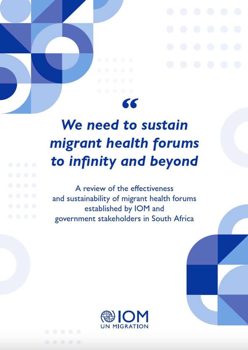 [REVIEW] This @IOM report by ACMS's <a href="/jovearey/">Prof. Jo Vearey</a>, <a href="/bexjw79/">Dr Becky Walker</a> and <a href="/eduardothe1st/">Edward Govere</a> found that the sustainability of MHFs is feasible if they are government-led, issue-specific and embedded within coordination structures at all levels of policy implementation: tinyurl.com/yck394cp