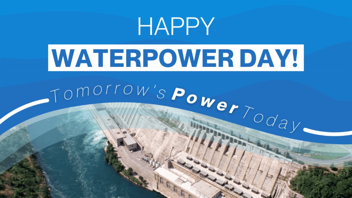 1007Local's tweet image. Happy #WaterpowerDay, everyone! We’re proud to be a supporter of Made-in-Ontario waterpower and recognize the tremendous benefits it brings to our province. Together, we can build Tomorrow’s Power Today.