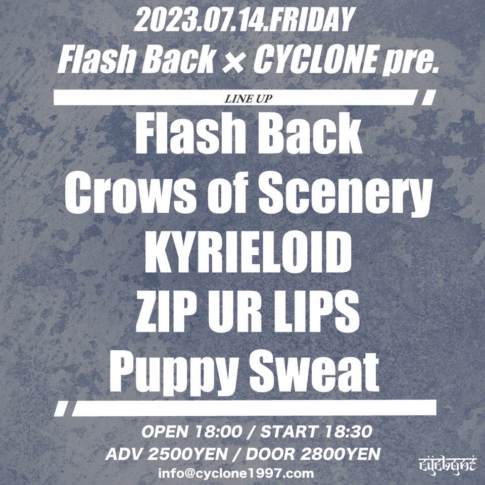 takamarsh's tweet photo. LIVE info🐕🐾

7/14 渋谷CYCLONE
Flash Back最後に呼んでくれてありがとう🙏

7/27渋谷CYCLONE 
ELLEのリリースパーティへかましに行きます💨

予約は📩まで！ https://t.co/JF4RrzpGUa