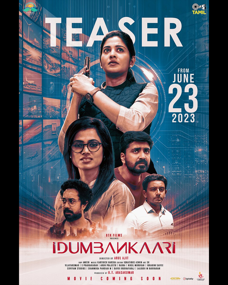 TipsMusicSouth (@tipsmusicsouth) on Twitter photo A new warrior is born 🗡️
#Idumbankaari Teaser from June 23, 2023⚡
An <a href="/arul/">Irudayam</a>.ajitofficial directorial
#IdumbankaariTeaser
#BTKFilms <a href="/bt_arasakumar/">bt arasakumar</a> <a href="/SshivadaOffcl/">Sshivada</a> <a href="/iamramyapandian/">SriRamya Paandiyan</a> <a href="/KarthickMusical/">Karthick Harsha</a> <a href="/AnupamaKumarONE/">Anupama Kumar</a> <a href="/manobalam/">Manobala</a> @VikyteArtiste <a href="/raakesh_m/">RAAKESH</a> <a href="/IgnatiousAswin/">Ignatious Aswin</a> A new warrior is born 🗡️
#Idumbankaari Teaser from June 23, 2023⚡
An <a href="/arul/">Irudayam</a>.ajitofficial directorial
#IdumbankaariTeaser
#BTKFilms <a href="/bt_arasakumar/">bt arasakumar</a> <a href="/SshivadaOffcl/">Sshivada</a> <a href="/iamramyapandian/">SriRamya Paandiyan</a> <a href="/KarthickMusical/">Karthick Harsha</a> <a href="/AnupamaKumarONE/">Anupama Kumar</a> <a href="/manobalam/">Manobala</a> @VikyteArtiste <a href="/raakesh_m/">RAAKESH</a> <a href="/IgnatiousAswin/">Ignatious Aswin</a>