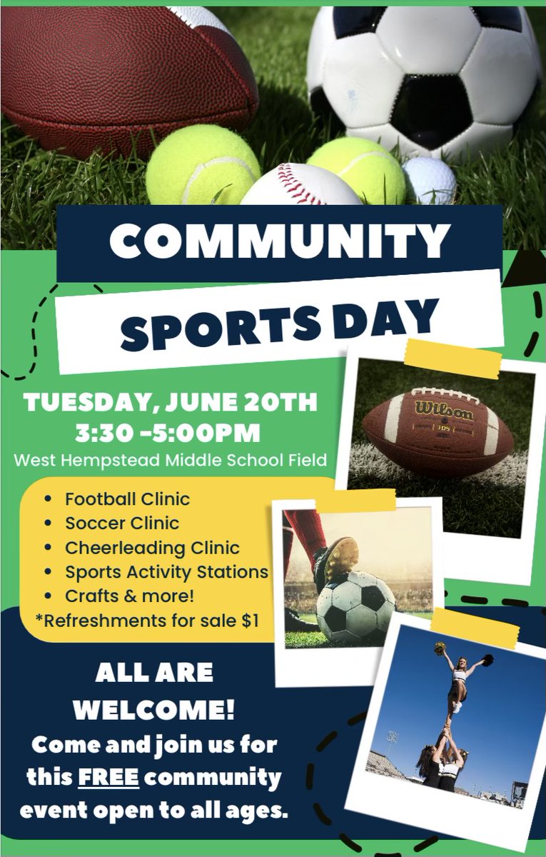 Please come out and support Community Sports Day <a href="/WhufsdRams/">Ram Pride</a>