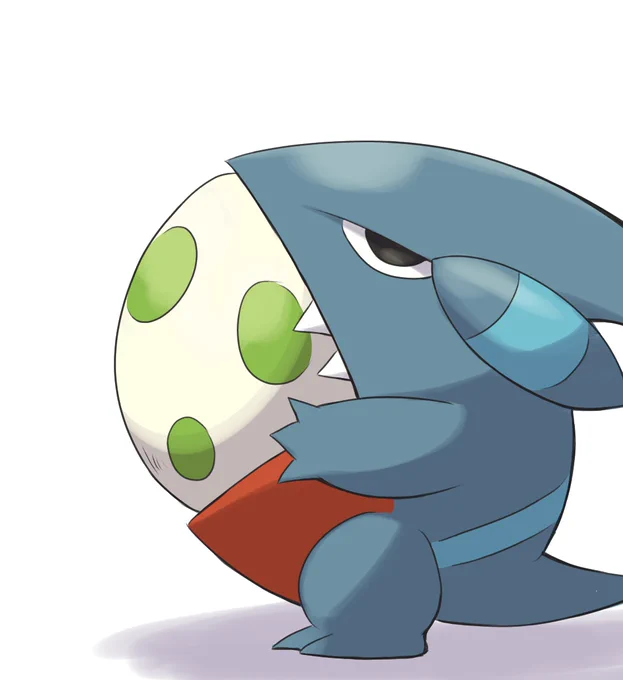 お題箱「フカマルっていうポケモンを描いてください」
