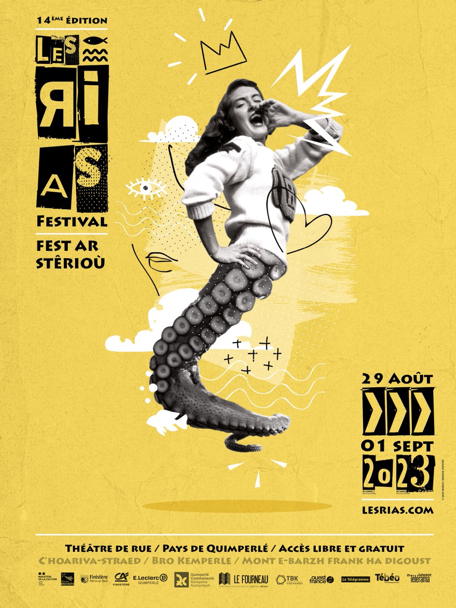 [Top départ pour la 14e édition !]🤩
La chimère du Festival Les Rias est arrivée !
Découvrez dès maintenant la programmation  
👉lesrias.com.
RDV du 29 août au 1er septembre 2023 en pays de <a href="/QuimperleCo/">Quimperlé Communauté</a> avec @LeFourneau  pour une odyssée culturelle et spectaculaire…