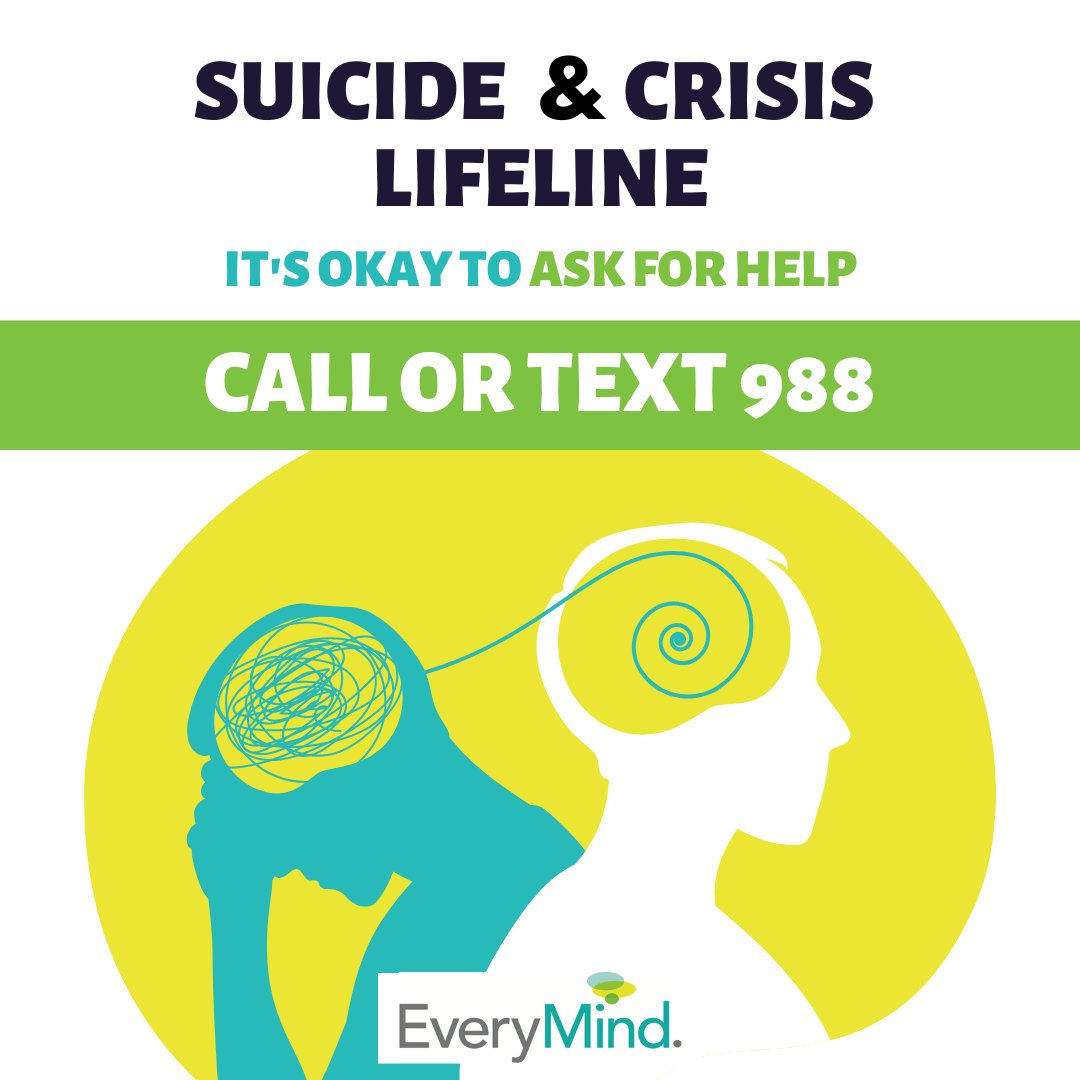 Having a rough week? Sometimes the best thing for your mental health is simply being able to talk to someone. Call the national number anytime day or night.

#SuicideLifeline #NationalLifeline #CrisisLifeline #SuicidePrevention #AskForHelp #Anxiety #Stress