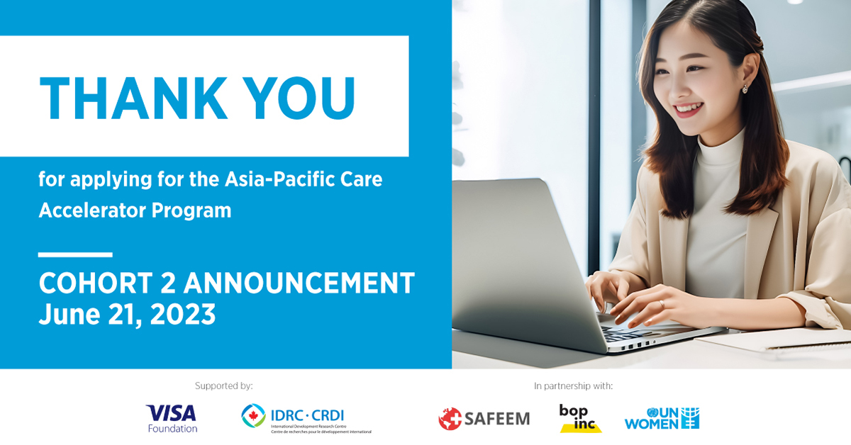 Thank you for the amazing response to the Asia-Pacific Care Accelerator Programme! We're thrilled with the innovative solutions and growth in Care-based entrepreneurship. Stay tuned for the selected startups announcement on June 21. #Care4WEE
👉 More info: care-accelerator.com