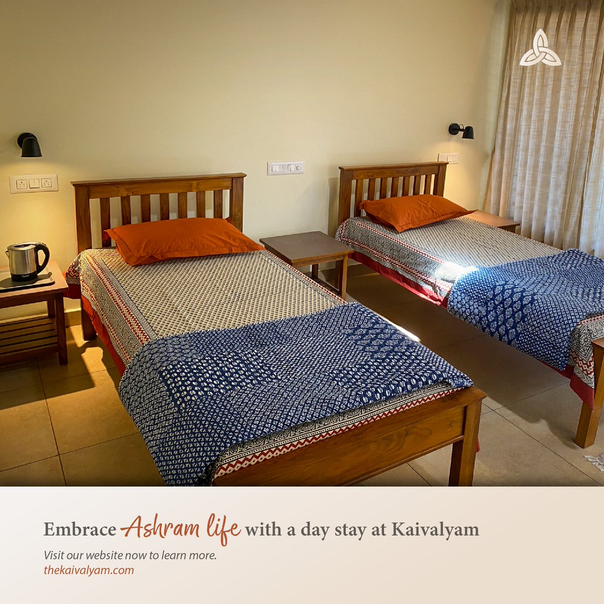 Book your stay for the day at the ashram now and embark on a journey of self-discovery! 

Visit our website to learn more👇
thekaivalyam.com 

#KaivalyamFoundation #YogaCourse #Belgavi #Belgaum #Yoga #innerpeace