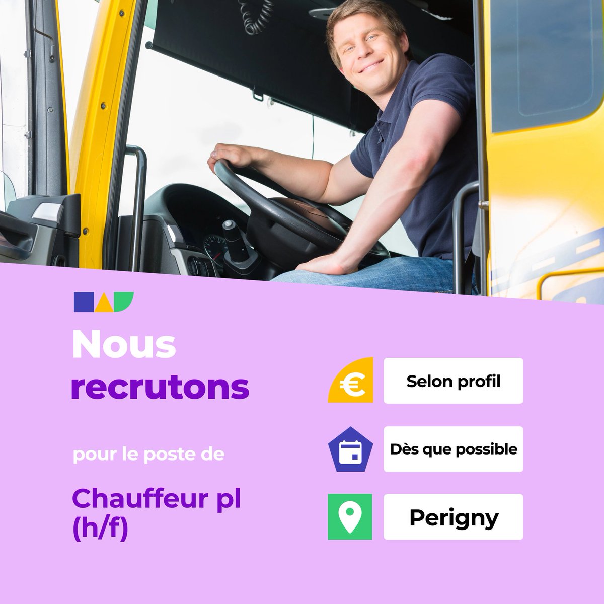 🛎️ Nouvelle offre d'emploi : Chauffeur pl (h/f)
🌎 Perigny (17180)
📅 Démarrage dans les 7 prochains jours
👉 Plus d'infos : jobs.iziwork.com/fr/offre-emplo…
#recrutement #intérim #emploi #OffreEmploi #job #iziwork