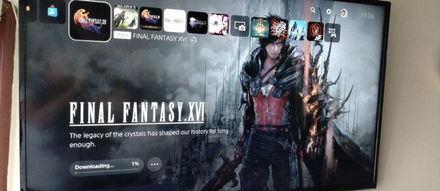 It's downloading!!!

Won't be able to play it til Midnight tomorrow, but still 😁😁😁😁😁

#FinalFantasyXVI #soexcited #cannotwait
