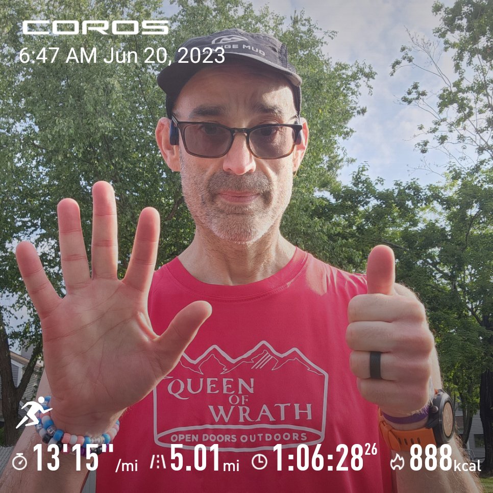 CTRunner21's tweet photo. #RunWithAdam #CrushThoseMiles #DisabledAthlete Getting in my miles early today.  Being an autoimmune warrior,  I am the only one strong enough to kick my own *ss.  Now it's your turn to #DoWork. https://t.co/fJVfUyETHZ