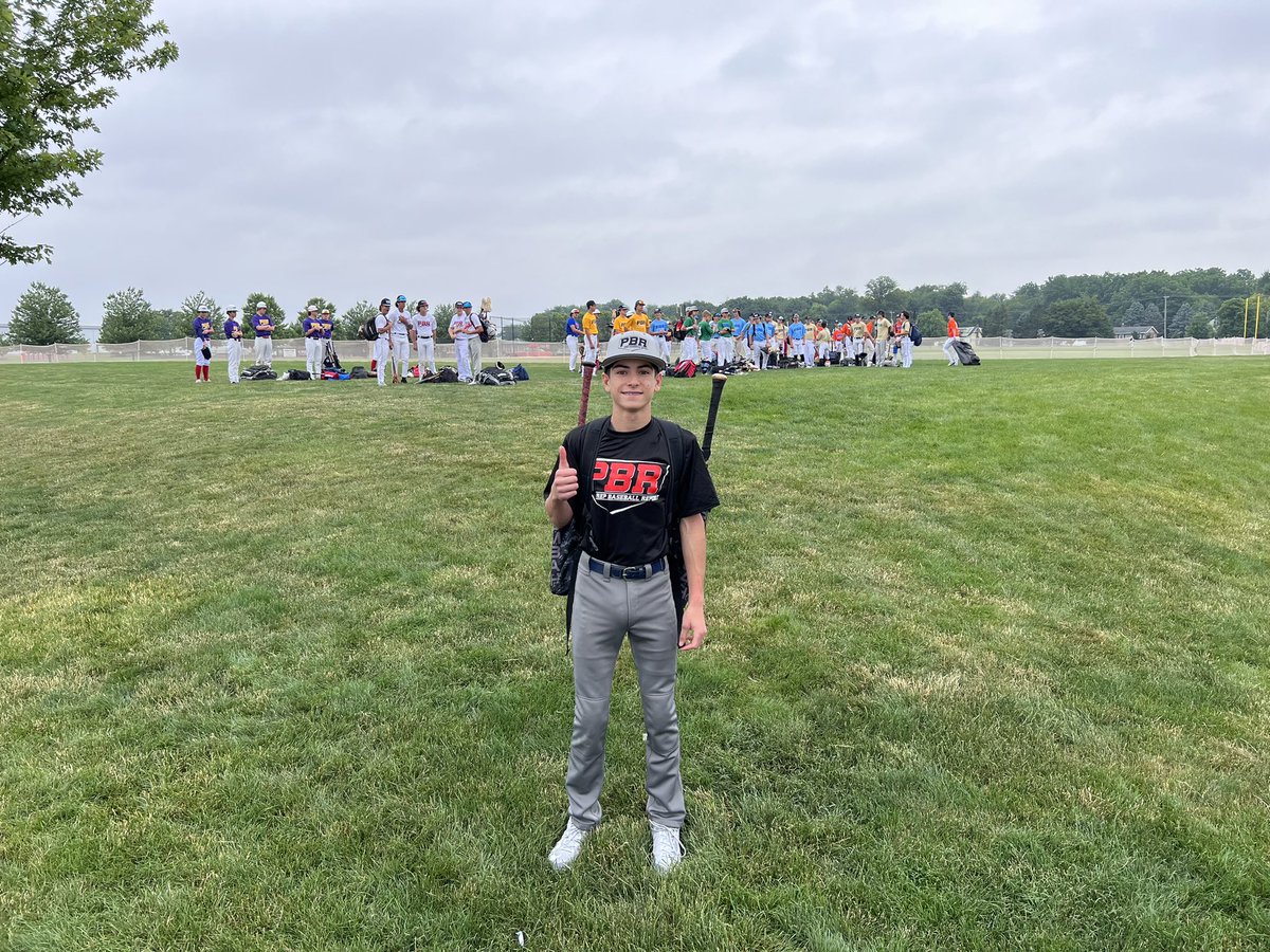 Good Luck Alec Weinberger at the start of the 2023 PA Jr. State games…Go PBR baseball!