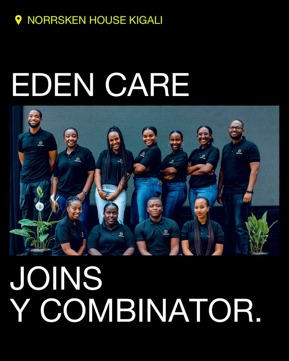 Congratulations <a href="/edencaremedical/">Eden Care Medical</a> - First Rwandan startup you get into the prestigious <a href="/ycombinator/">Y Combinator</a>. 

The entire Norrsken Community is proud of you 👏🏾👏🏾👏🏾