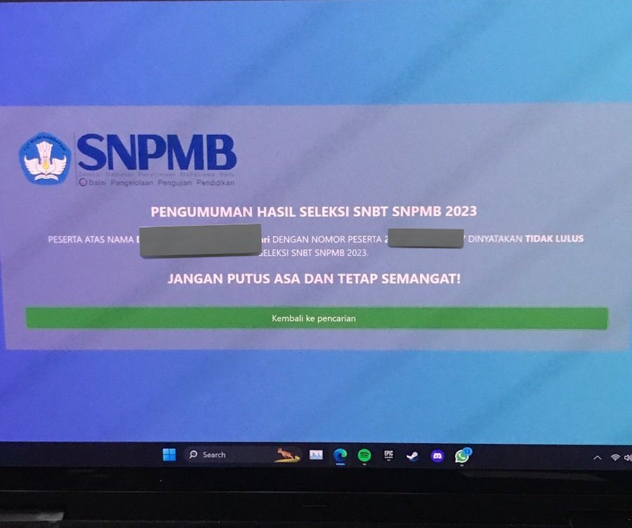 disuruh jgn putus asa sm yg buat putus asa