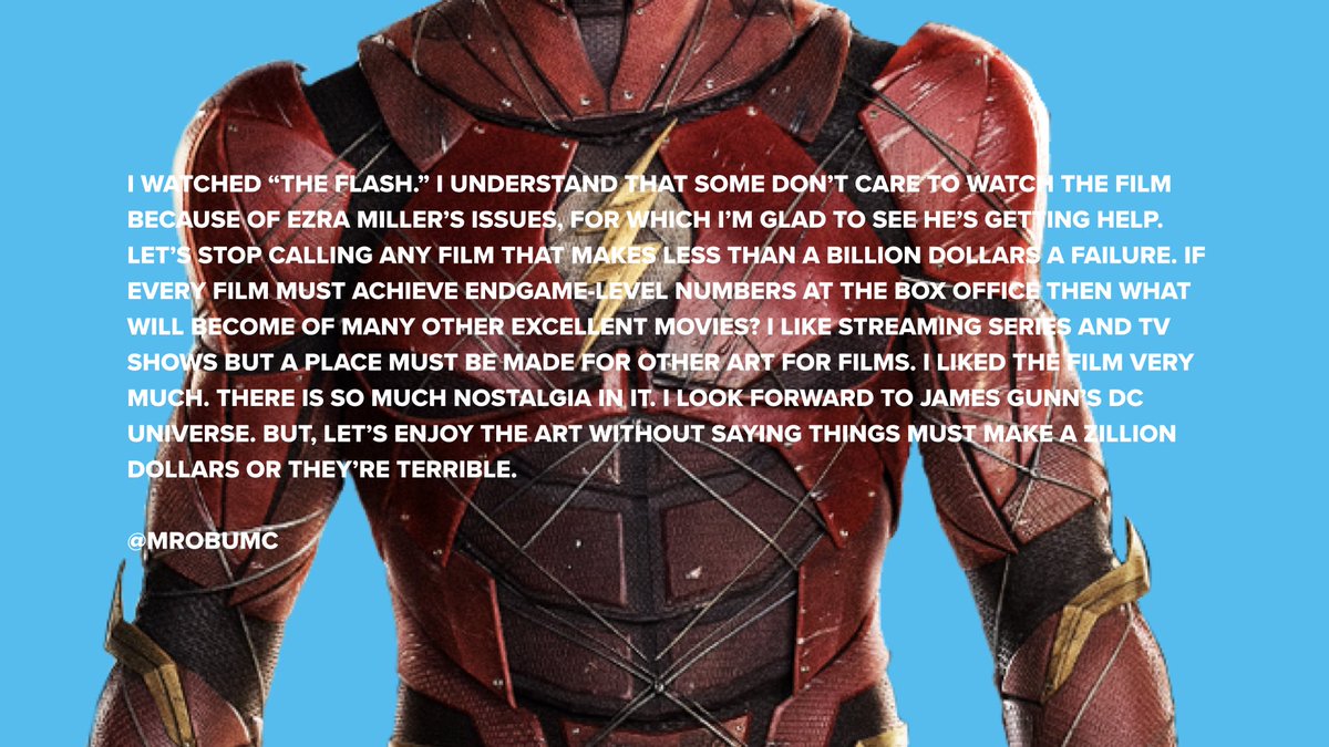 mrobumc's tweet photo. My thoughts on @theFlash @DCOfficial https://t.co/HSWPdf2nZa