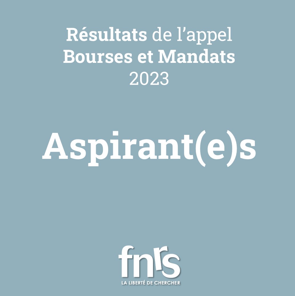frsFNRS's tweet photo. RÉSULTATS 📣 | Appel Bourses et Mandats 2023
Aspirant(e)s : nouvelles désignations et renouvellements décidés par le Conseil d’Administration du @frsFNRS ce 20 juin.

➕ Retrouvez la liste des octrois sur notre site : https://t.co/tMN7RyW9bY https://t.co/HbbXNv895I