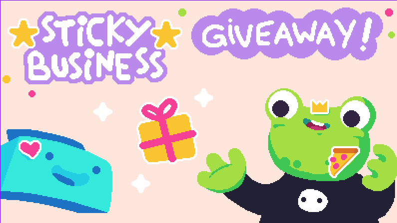 SpellgardenDevs's tweet photo. ����GIVEAWAY!🍄

To celebrate the demo, we’re giving away 3 Sticky Business Keys for its release later this year!

To enter
🌸Retweet this post
🌸Create your nicest sticker in the demo and post your design as an answer under this tweet

Winners will be randomly chosen on June 27th. https://t.co/cz09QdI4Dx