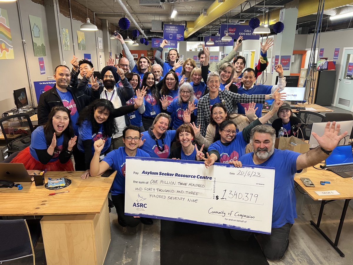 THANK YOU 💜 from the bottom of our hearts! Final tally $1,340,379 on the #WorldRefugeeDay #ASRCTelethon