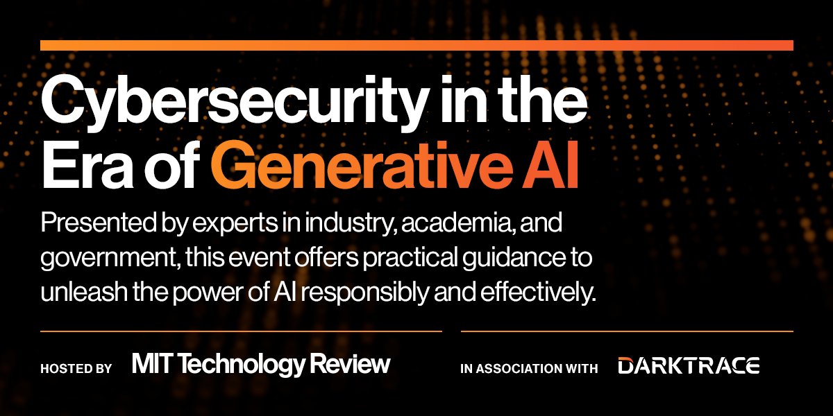 Generative AI is taking the world by storm. Join experts from industry, academia, and government on June 27 to learn more about the power of AI. Register for free today. [in partnership with @Darktrace] trib.al/eE8L3VT