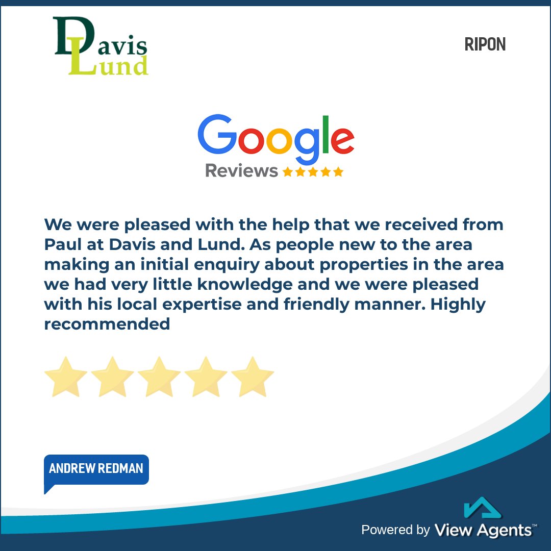 Anotheer great review from a client who lived out of area. #davislund #viewagentreviews #googlereviews #ripon