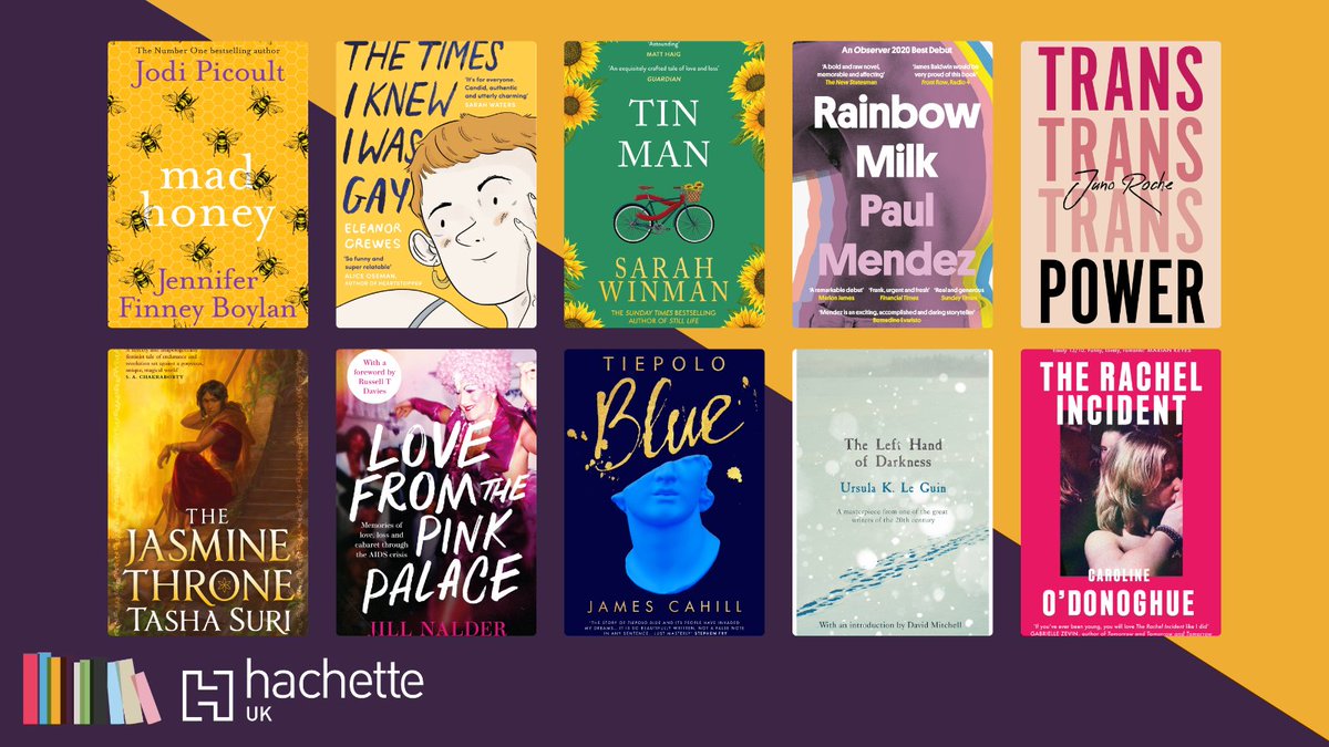 HachetteUK's tweet photo. To celebrate #PrideMonth our incredible Pride Network Committee is sharing just a few of their LGBTQIA+ book recommendations to add to your TBR pile. Check out their full list below!π https://t.co/waf9YPCK8v
